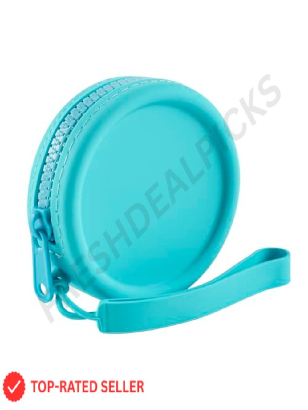 Silicone Round Makeup Bag Small Cosmetic Pouch Travel Organizer Purse